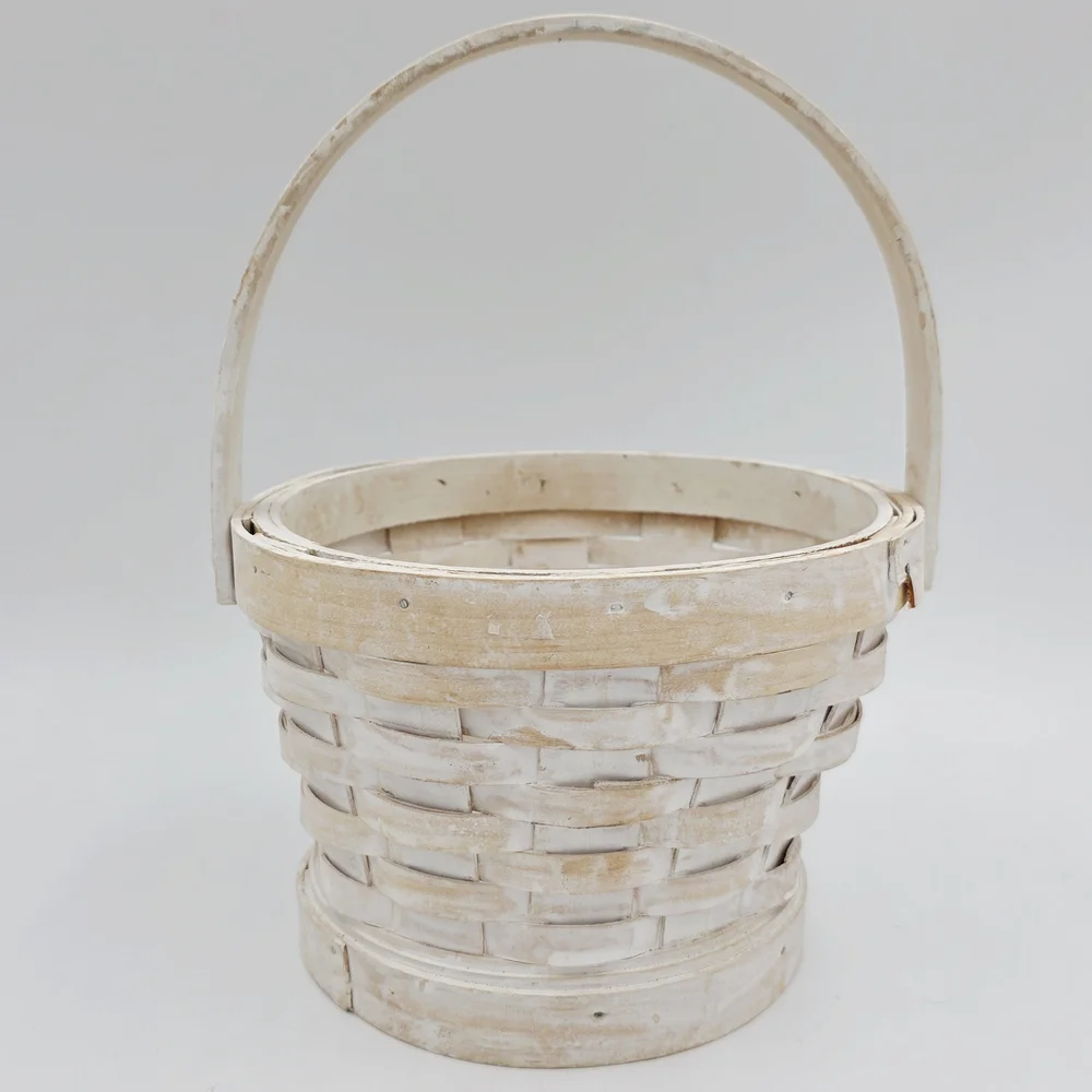Rustic‎ White Woven Basket